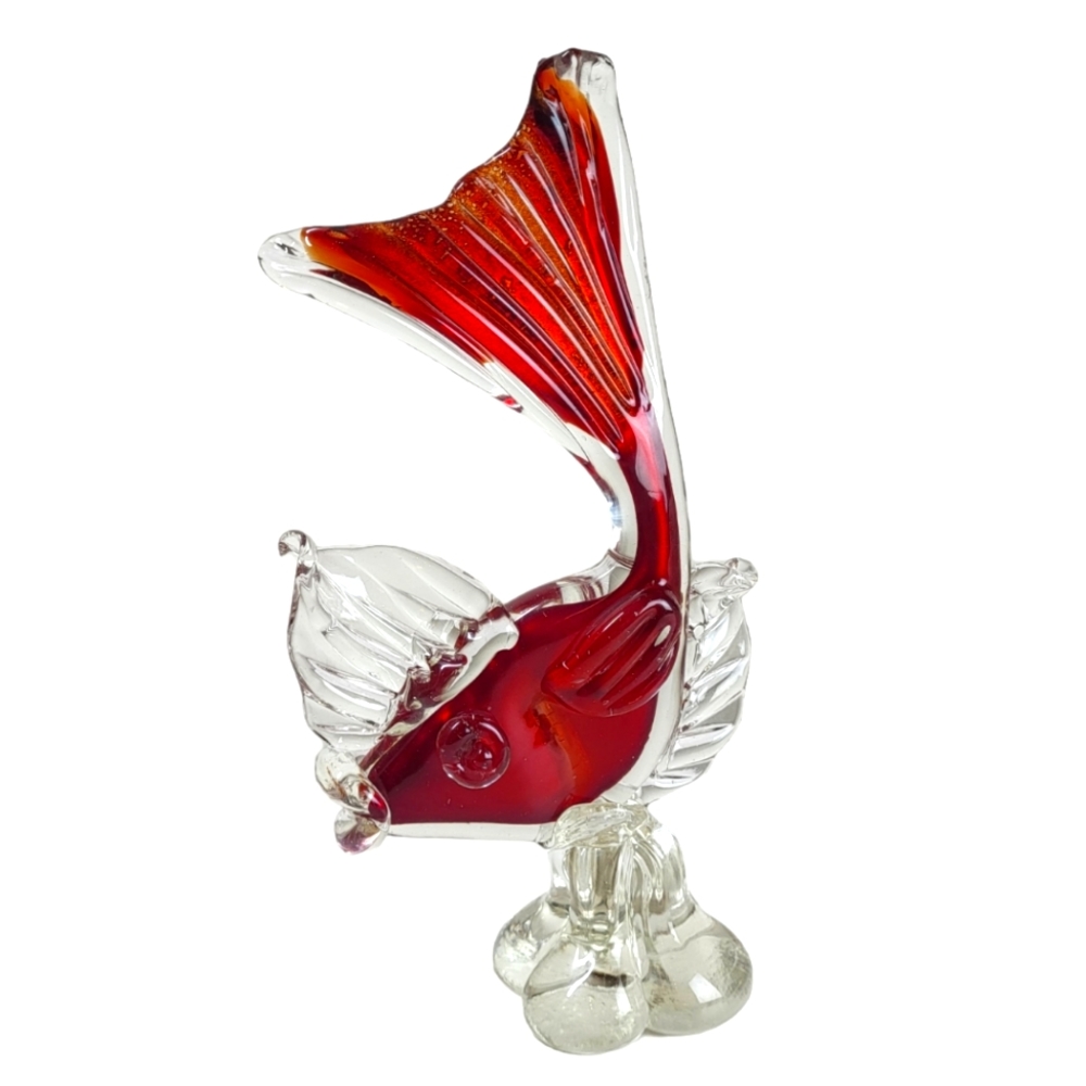 Murano Glass Fish - Vetro Artistico Veneziano - Vintage Murano Venetian Italy